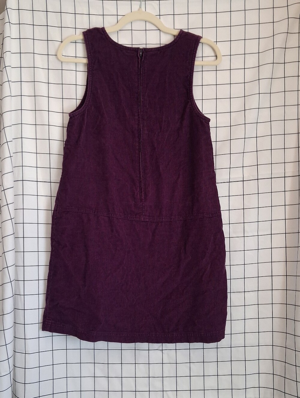SO Sleeveless Corduroy Shift Dress in Deep Plum - Picture 4 of 4